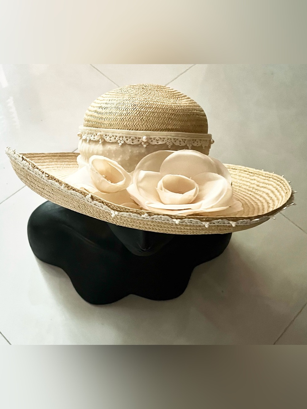 Sonni San Francisco Vintage Women's Straw Sun Hat - Picture 8 of 8